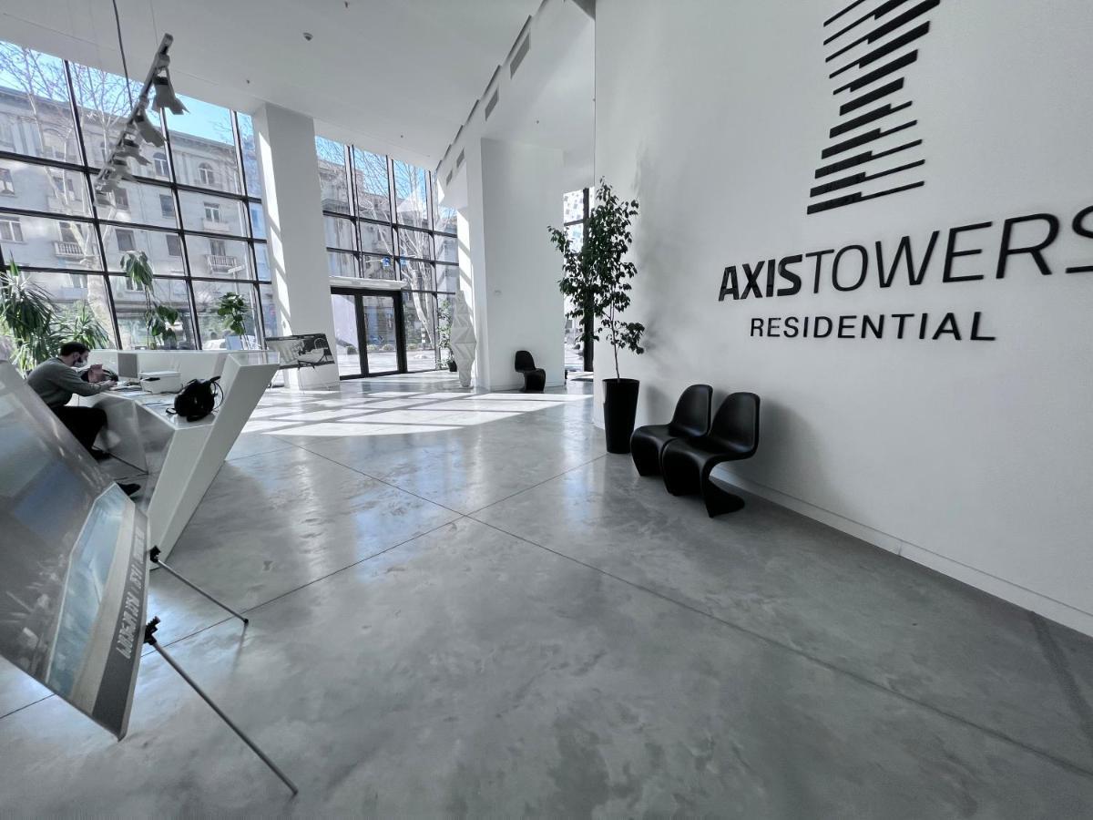 Apartment In Axis Towers, Tbilisi Business Center Eksteriør billede